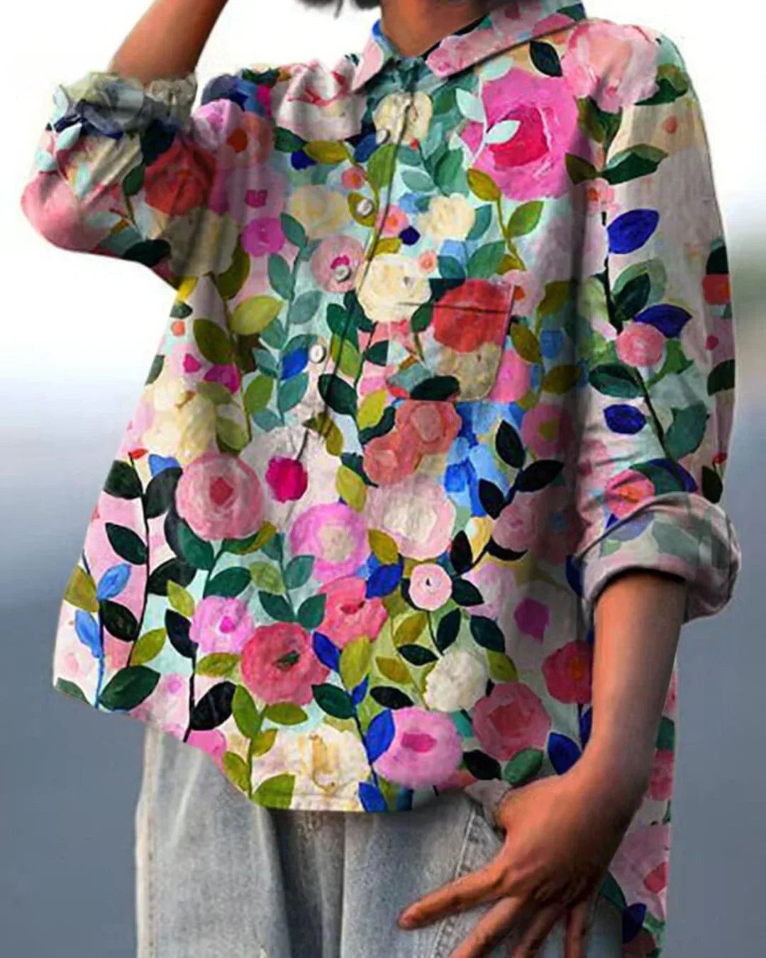 Rosa | Vintage Floral Blouse